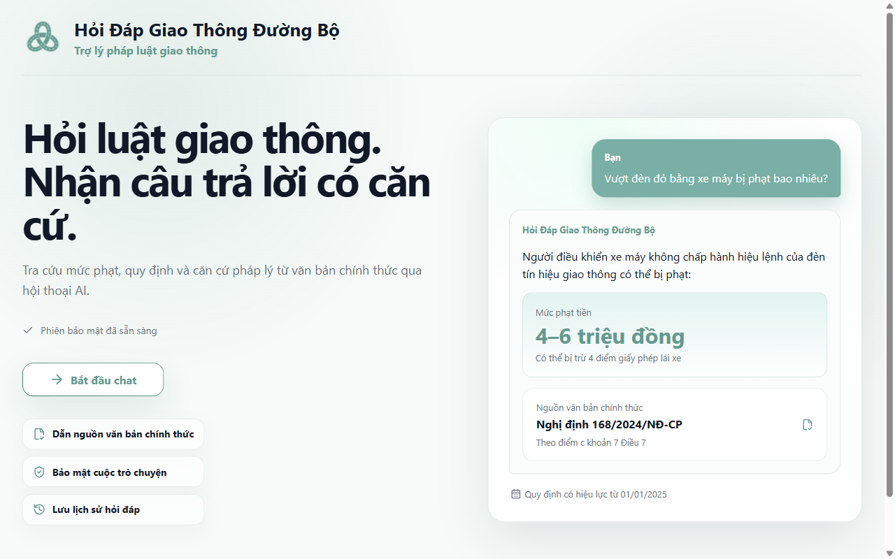 Vietnamese Traffic Law AI Assistant using RAG
